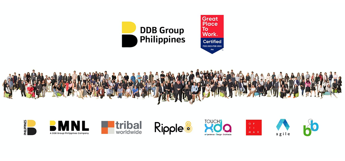 DDB Group Philippines gets Great Place To Work Certified™ DDB Group